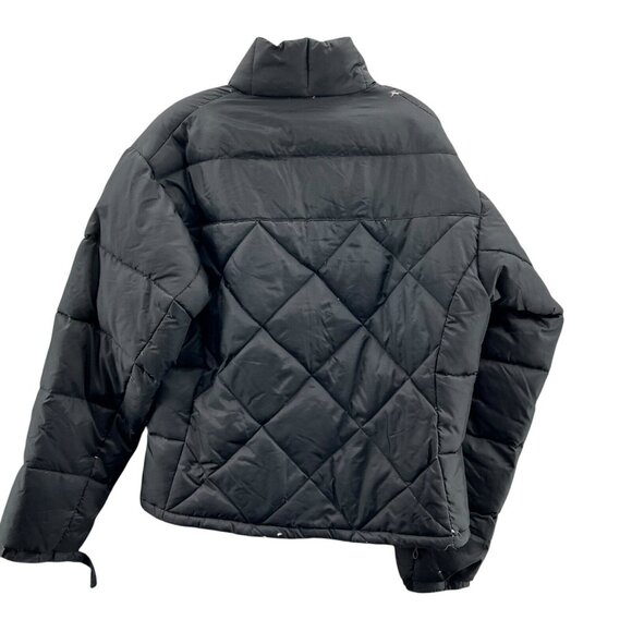 Steve & Barry Double Down Puffer Jacket Black Womens Medium Feather Down - Picture 2 of 7